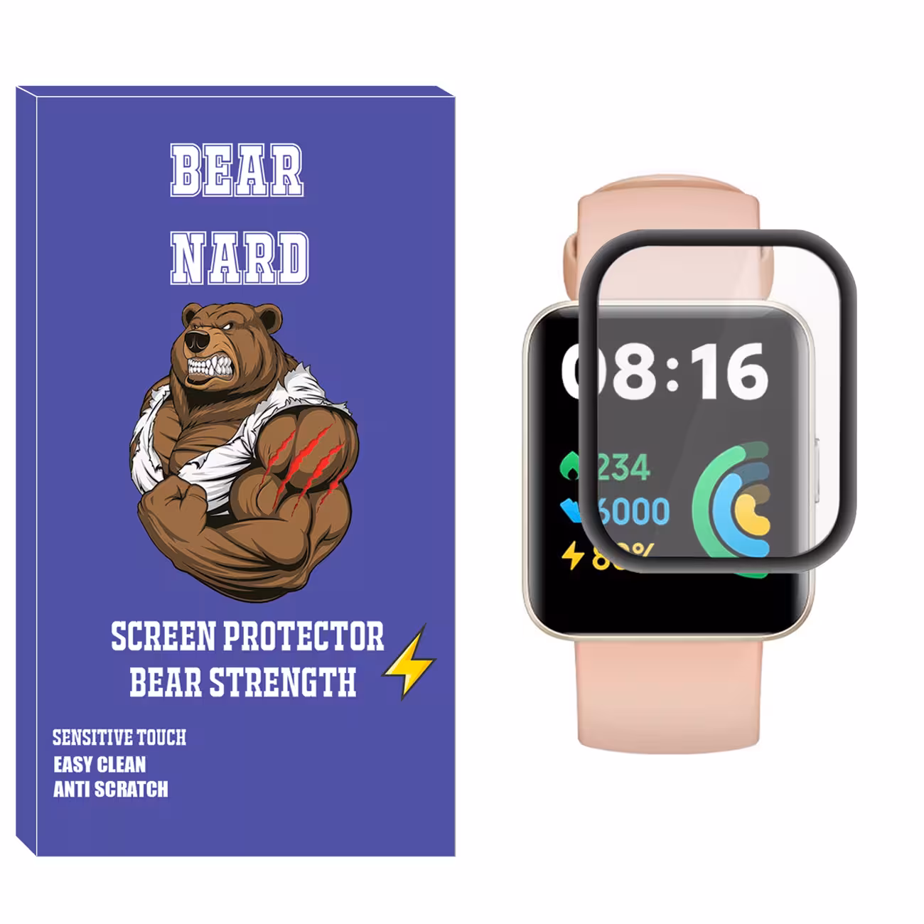 محافظ صفحه نمایش نانو برنارد مدل NBR مناسب برای ساعت هوشمند شیائومی Redmi Watch 2