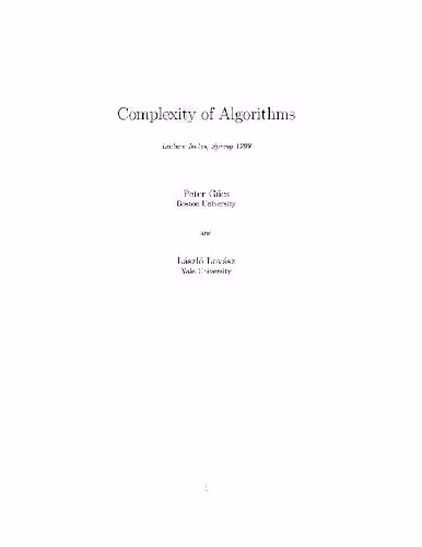 خرید و دانلود نسخه کامل کتاب Complexity of algorithms
