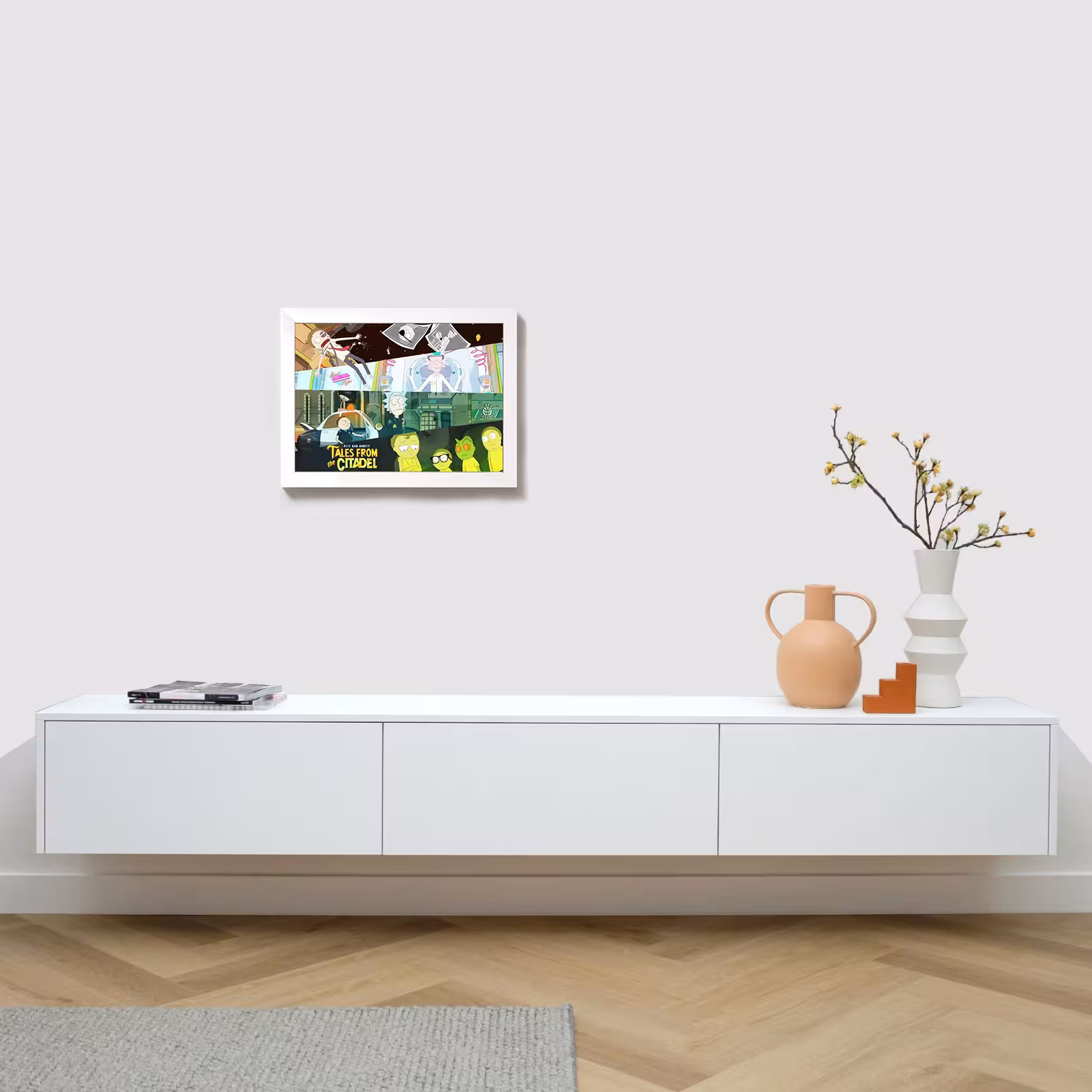 تابلو مدل سریال ریک و مورتی rick and morty W402