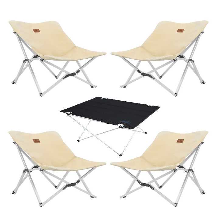 ست میز و صندلی کمپ نود کمپینگ 4 اردوگاه 5 مجموعه TuruncuFil