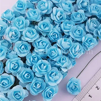 گل رز کوچک آبی فیروزه ای