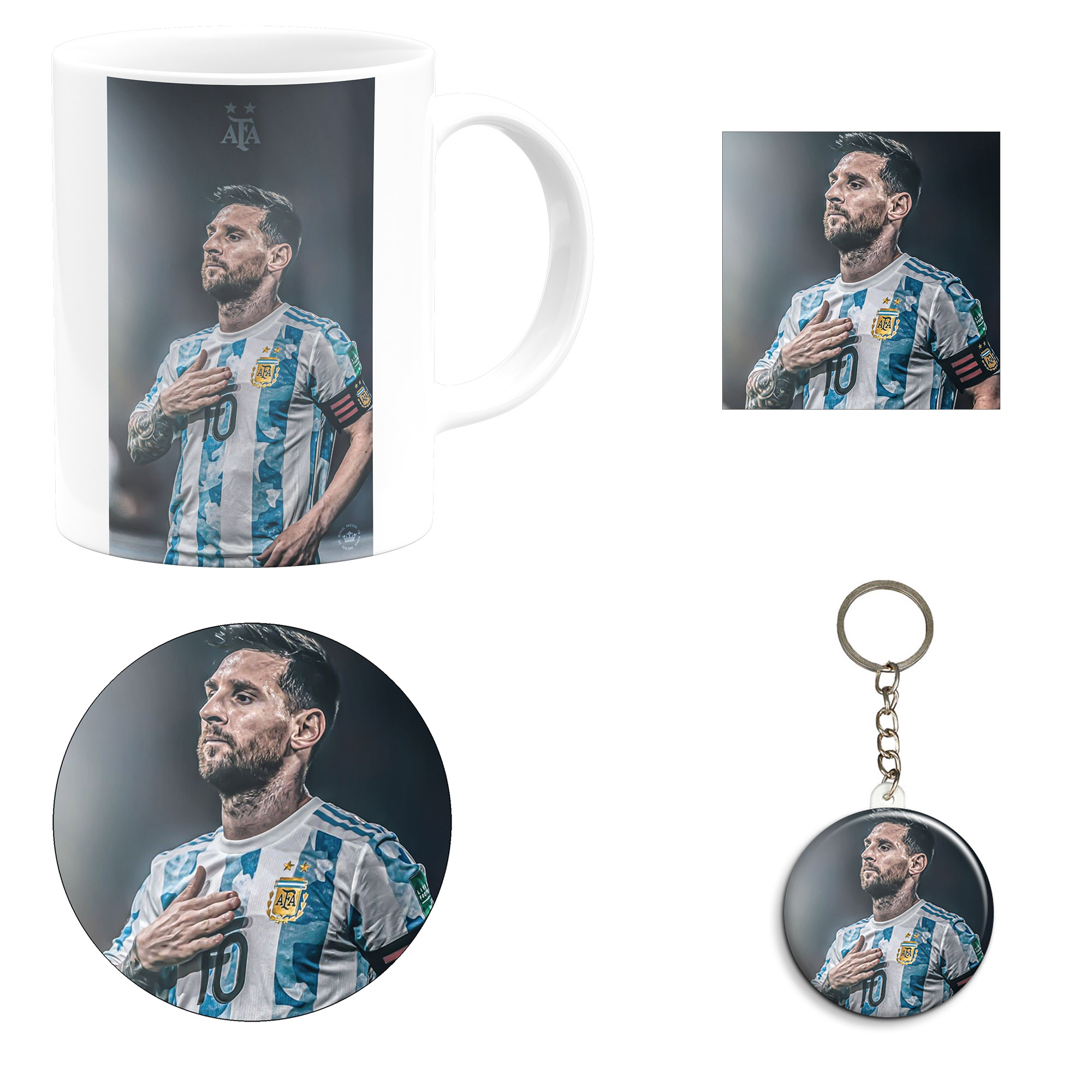 ست هدیه ماگ مدل لیونل مسی طرح Lionel Messi کد M12