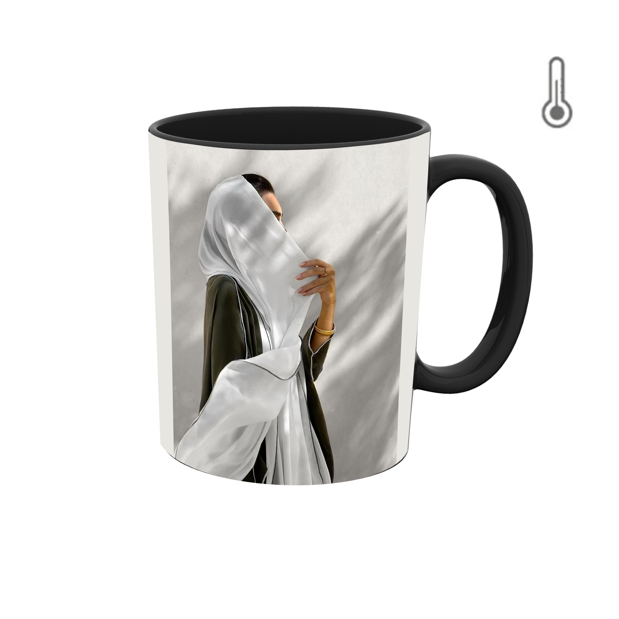 ماگ حرارتی طرح گرافیکی دخترانه_حجاب 