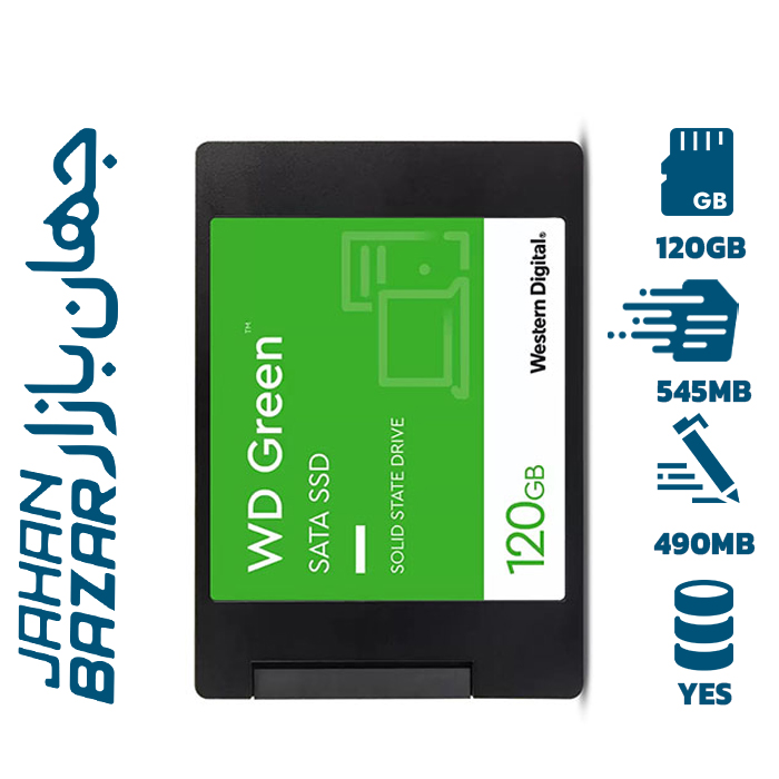 اس اس دی اینترنال وسترن دیجیتال مدل Green WDS120G2G0A ظرفیت 120 gb