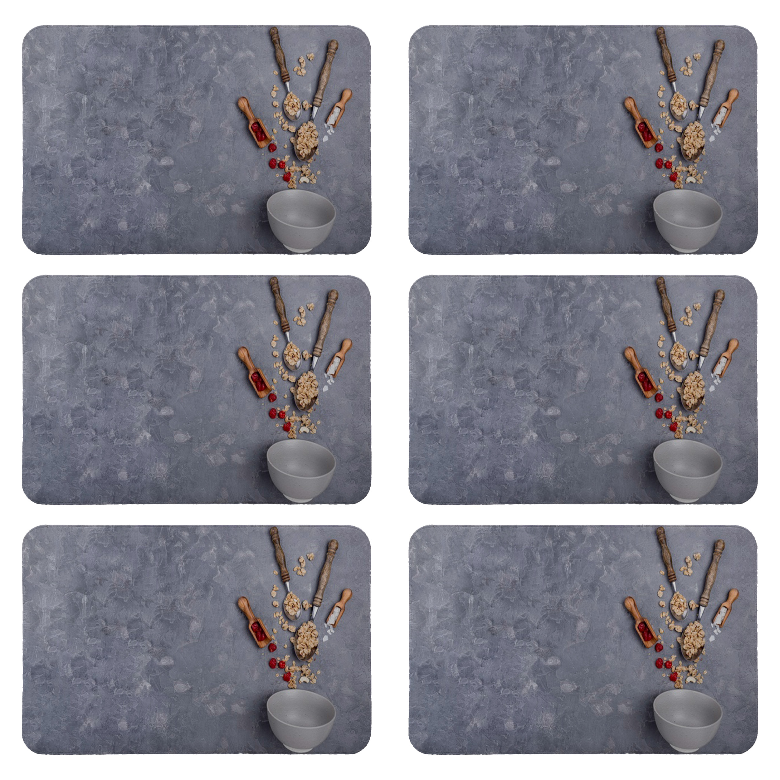 زیربشقابی طرح ادویه کد 8251 بسته 6 عددی