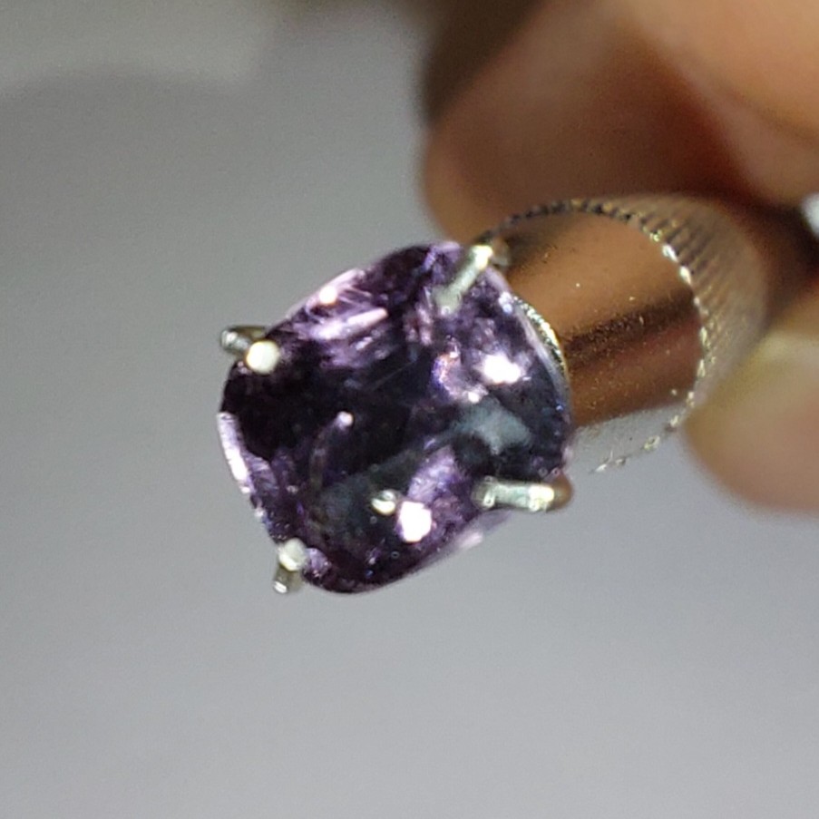 اسپینل(لعل) بنفش-صورتی اصل برمه معدنی و طبیعی 