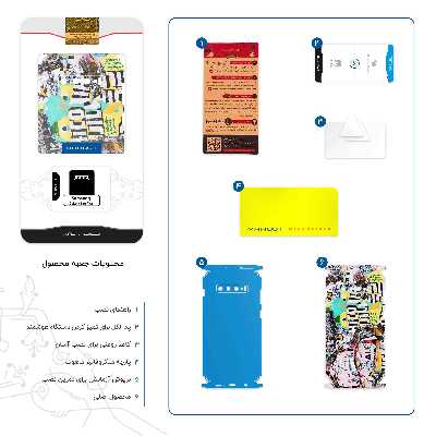 برچسب پوششی ماهوت مدل Collage of Teared Paper-FullSkin مناسب برای گوشی موبایل سامسونگ Galaxy S10 Plus