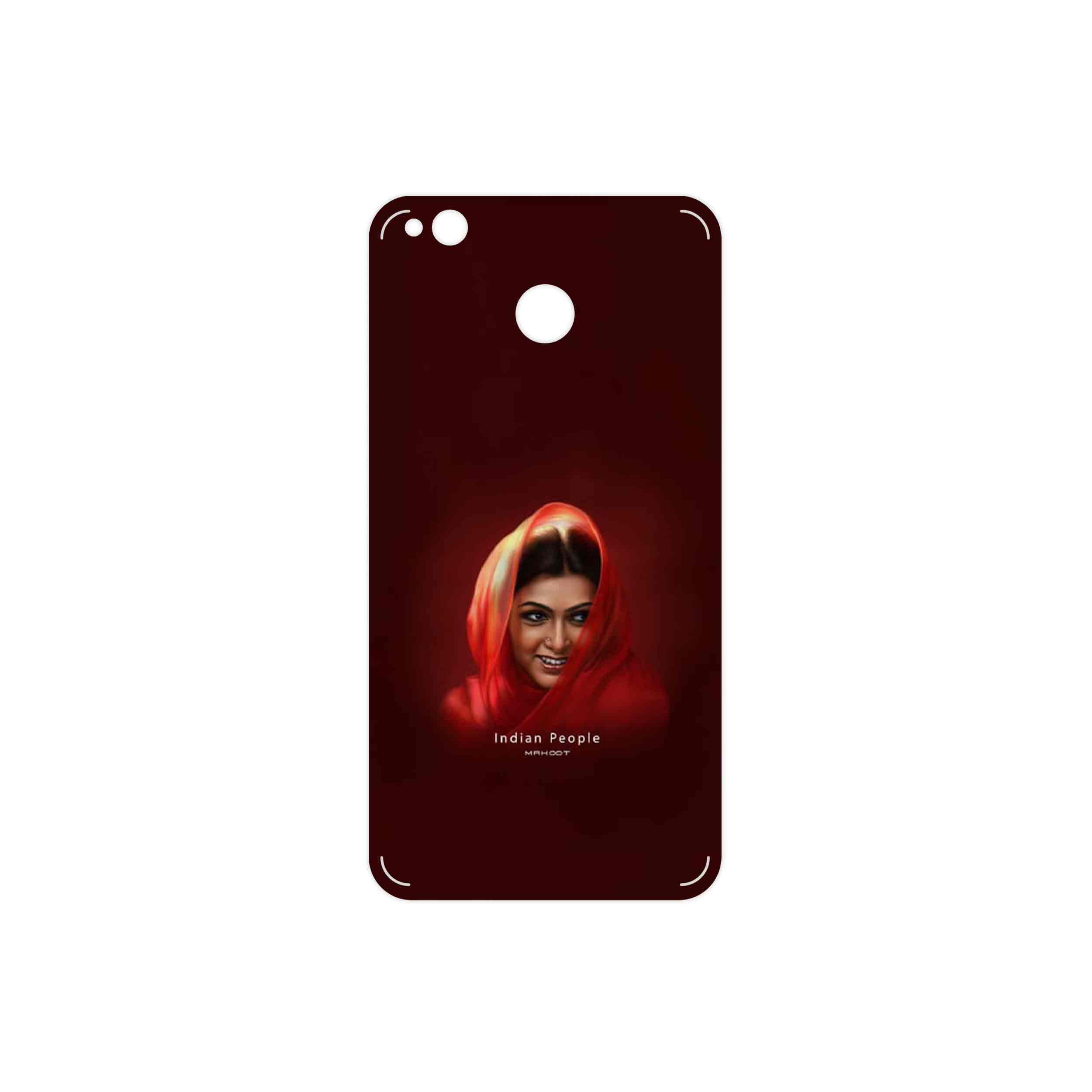 برچسب پوششی ماهوت مدل Portrait of an Indian Woman مناسب برای گوشی موبایل شیائومی Redmi 4X