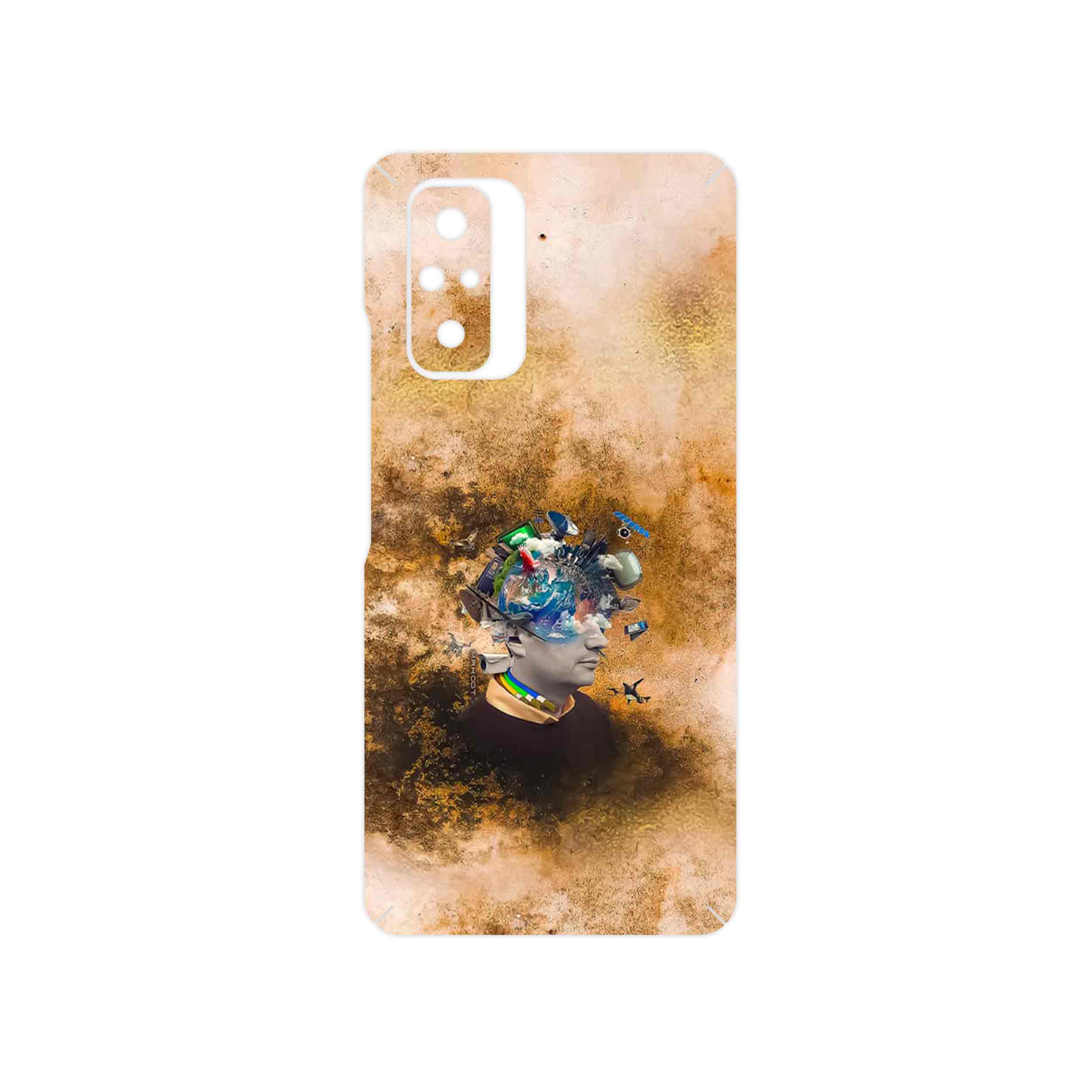 برچسب پوششی ماهوت مدل Collage of surreal Portrait of Men مناسب برای گوشی موبایل شیائومی Redmi Note 10 Pro