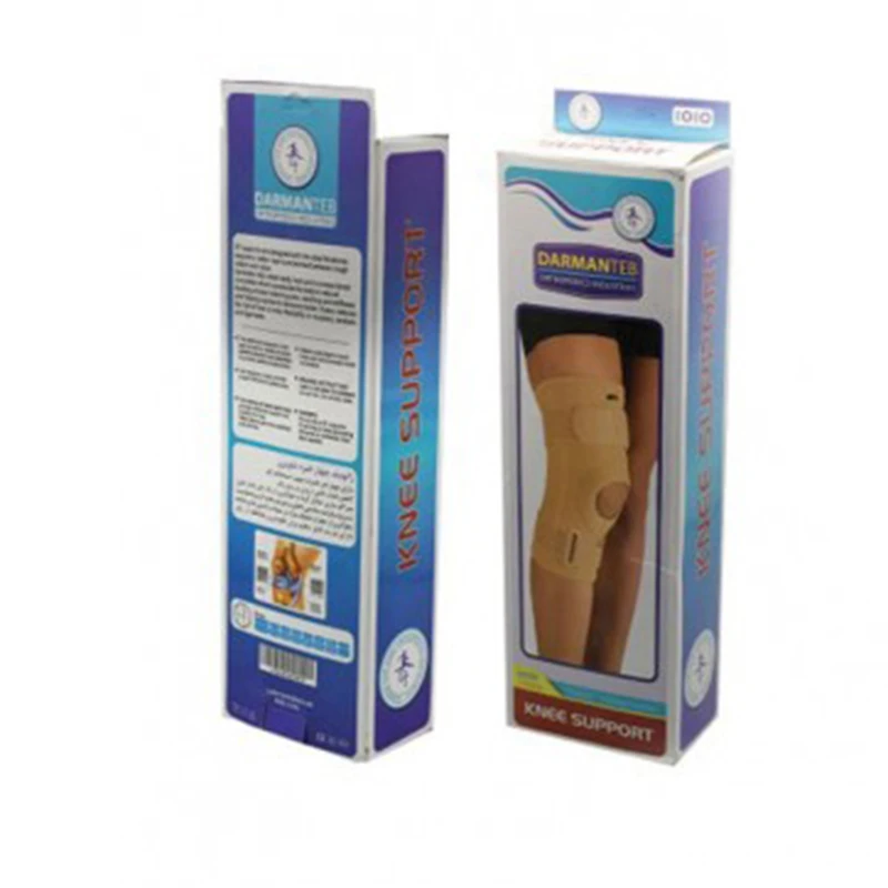 زانوبند چهار فنره پشت باز درمان طب 1018