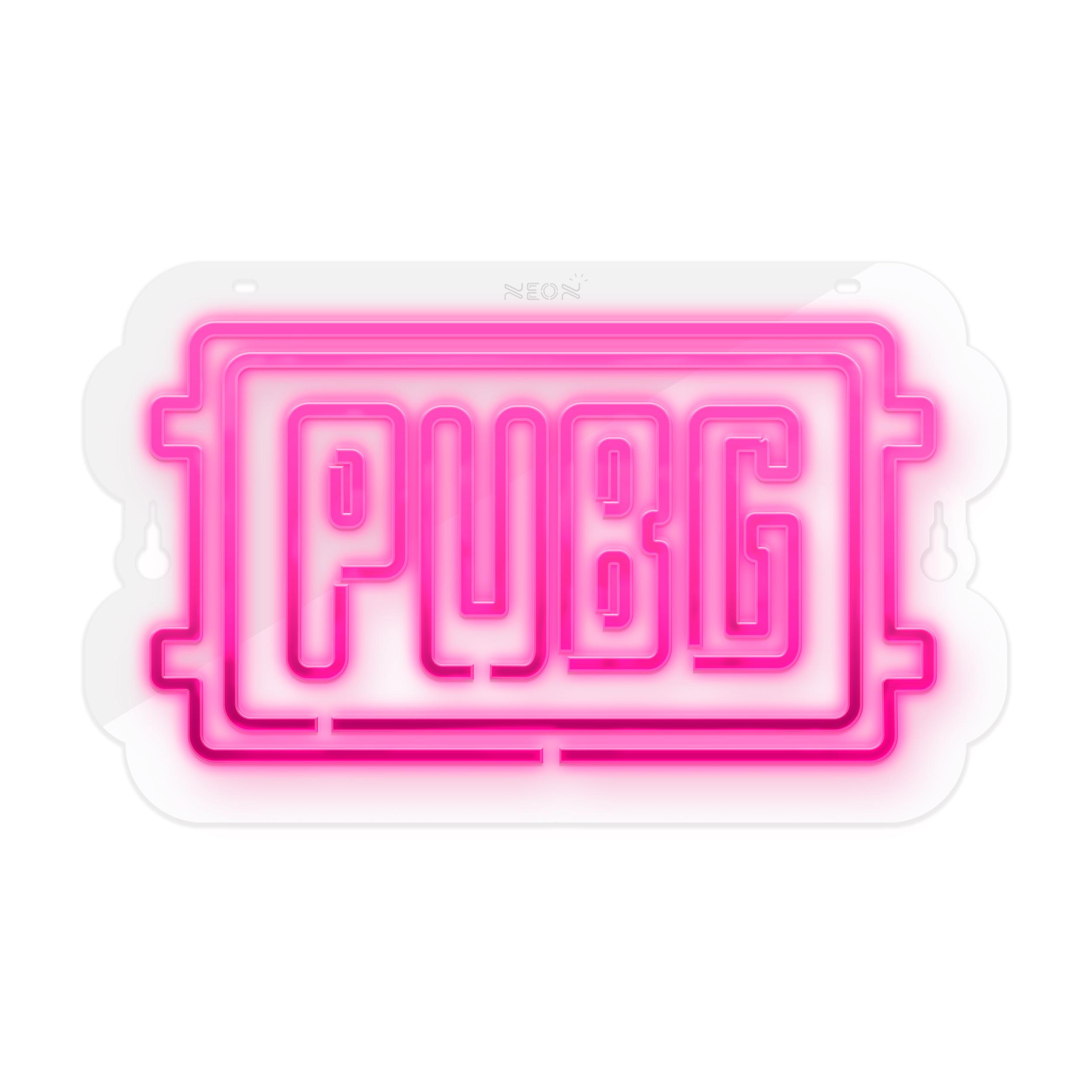 چراغ دیواری نئون دیزاین طرح Pubg-Logo-GL_PN