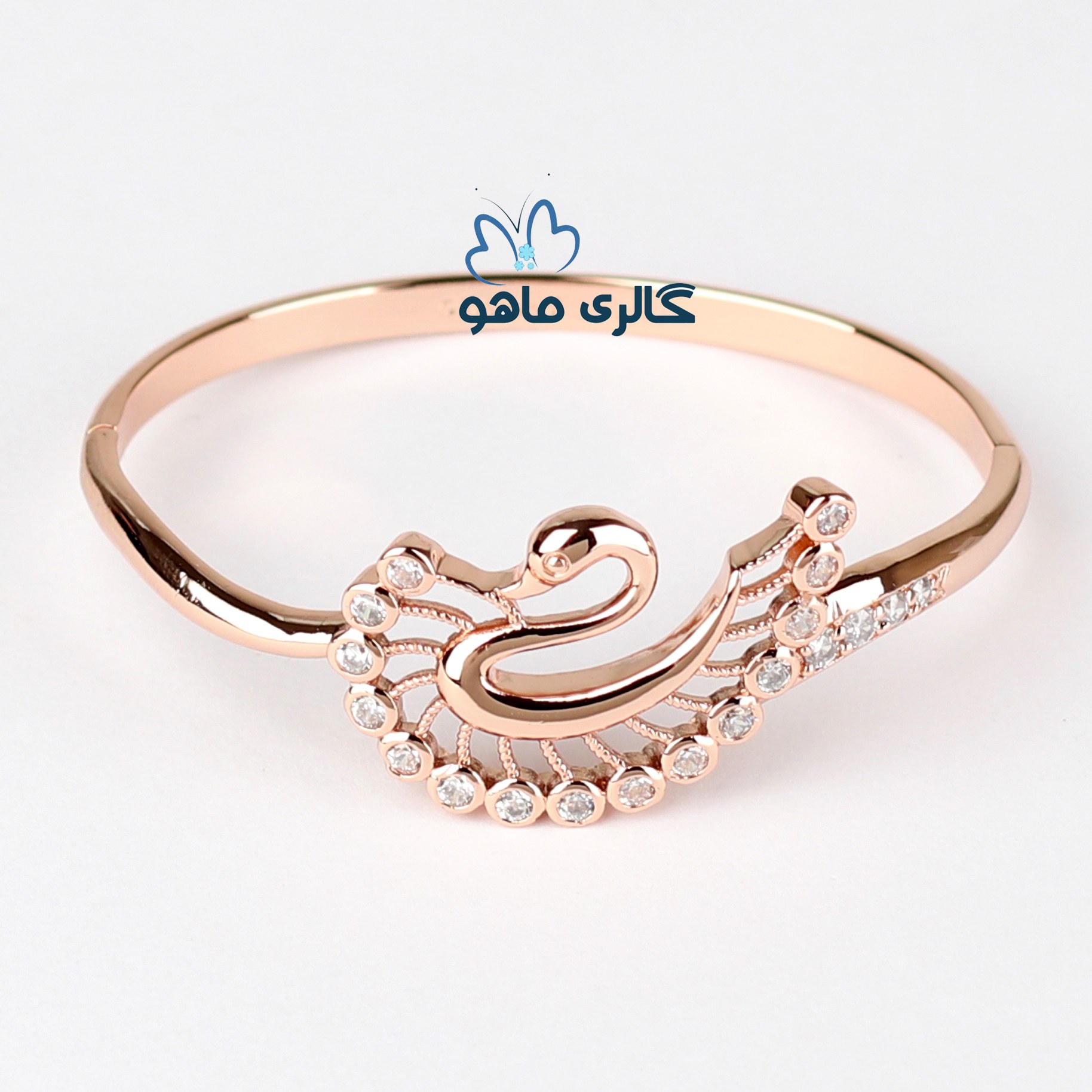 دستبند النگویی ژوپینگ مدل قو کد DAXP638 رنگ ثابت و ضدحساسیت