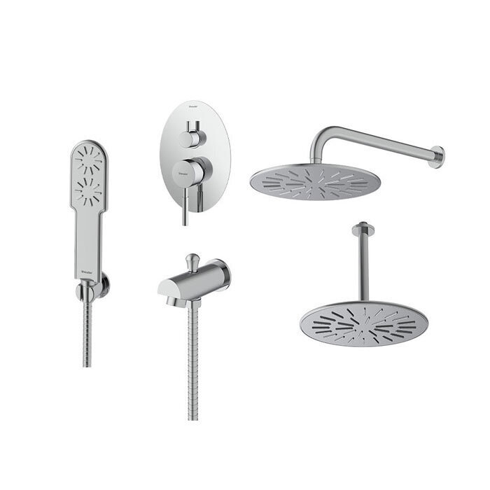 شیر حمام توکار شودر مدل روگن تیپ 4 - BRASS