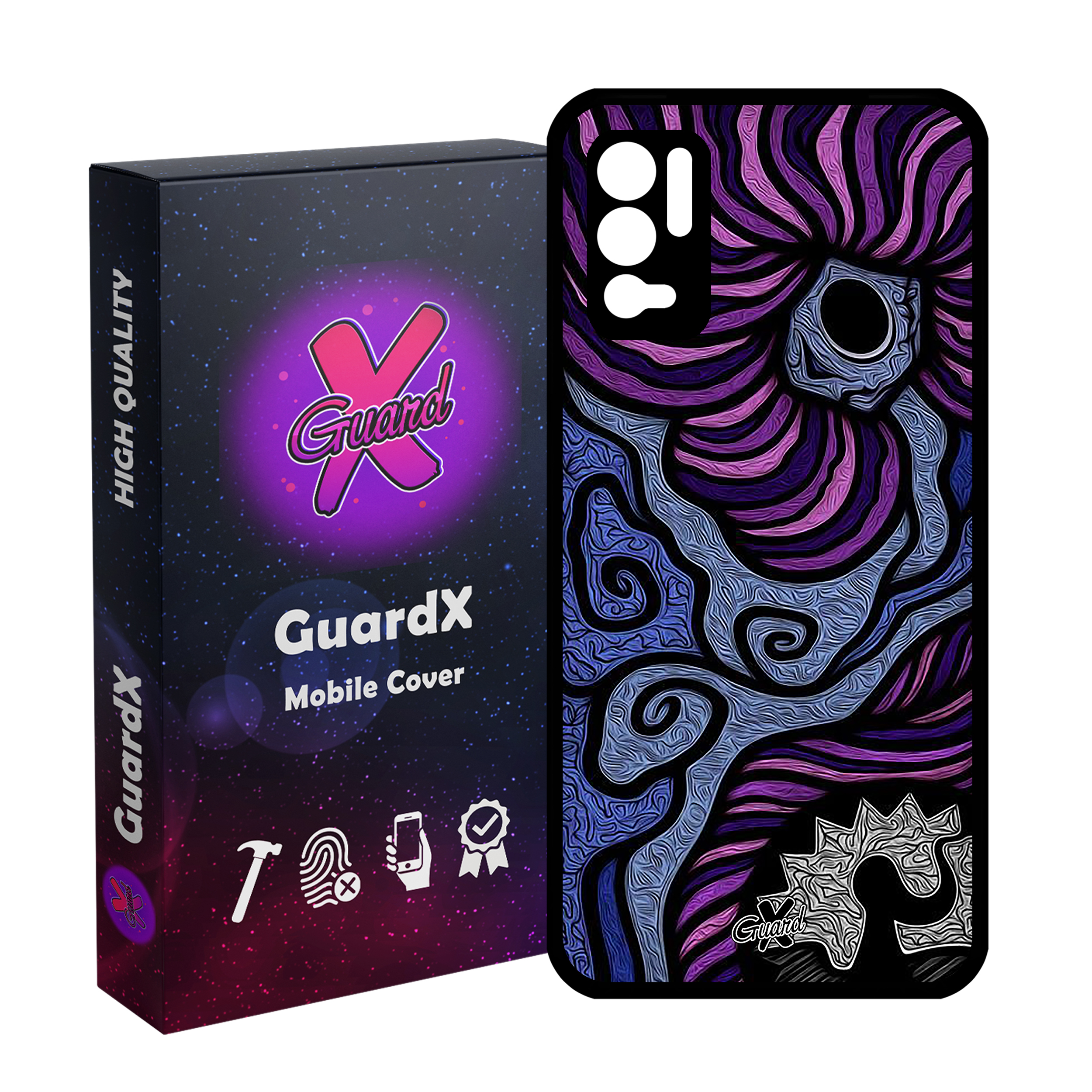 کاور گارد ایکس طرح رنگی مدل Glass10428 مناسب برای گوشی موبایل شیائومی Redmi Note 10 5G/Poco M3 Pro /Redmi Note 10T 5G