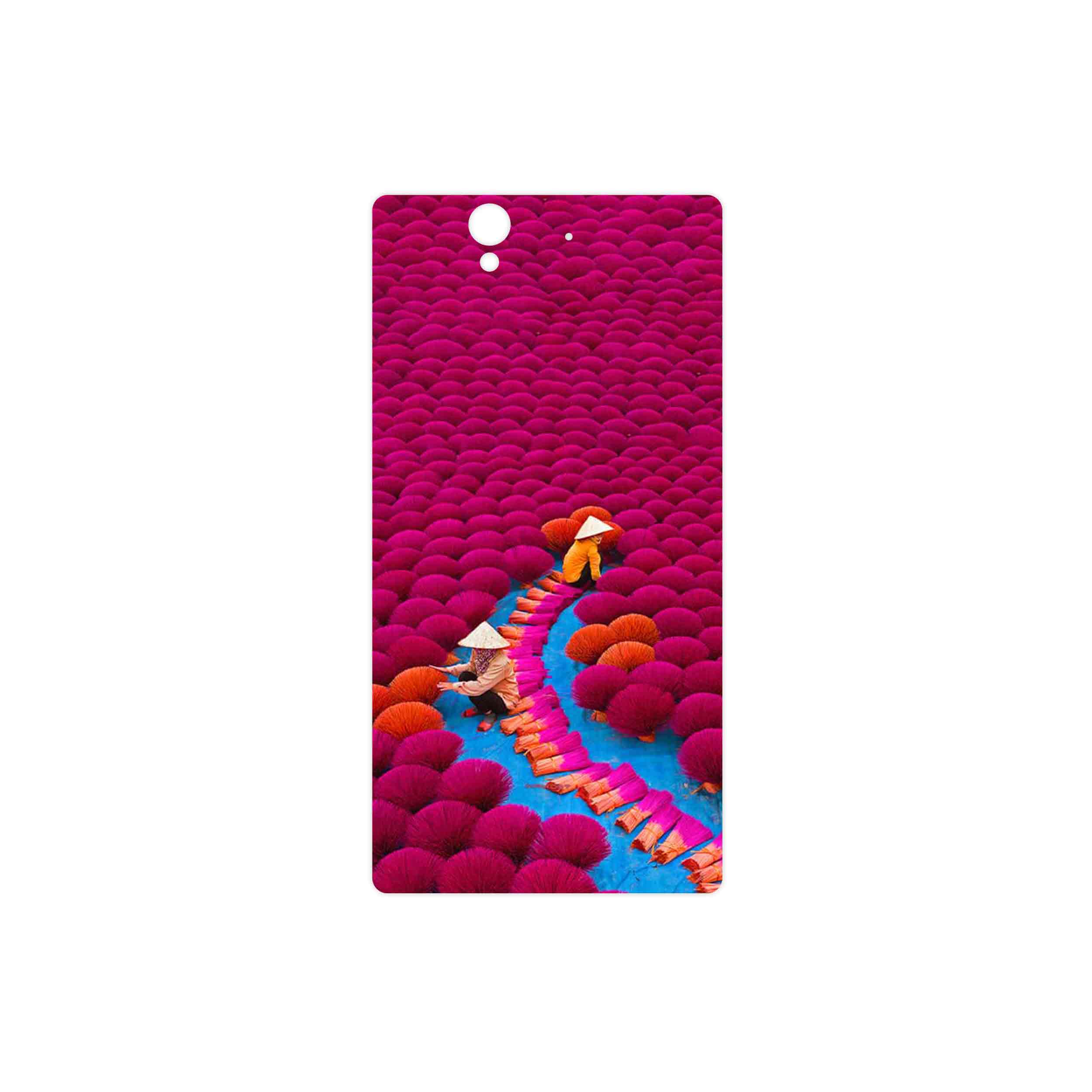 برچسب پوششی ماهوت مدل Vietnam Incense Wood Farms مناسب برای گوشی موبایل سونی Xperia X