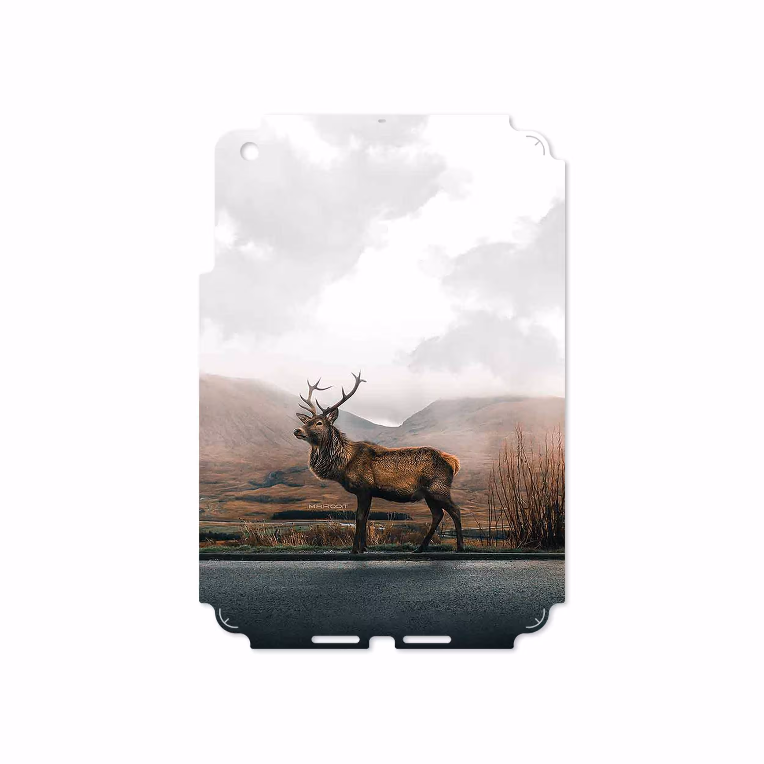برچسب پوششی ماهوت مدل Horned Deer مناسب برای تبلت اپل iPad mini 2012 A1432