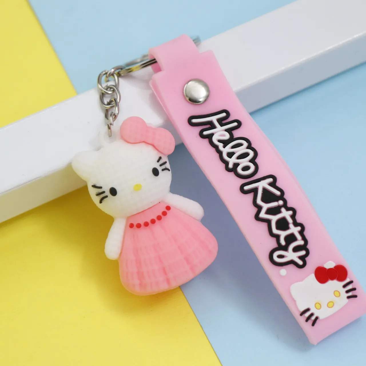 جاکلیدی آویز کیف سیلیکونی کیتی صورتی (کد1) 32774