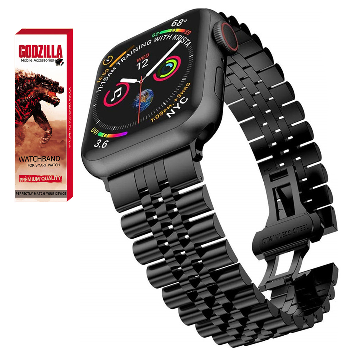 بند گودزیلا مدل G-5Bead مناسب برای اپل واچ سری 2 44/42 میلی متر