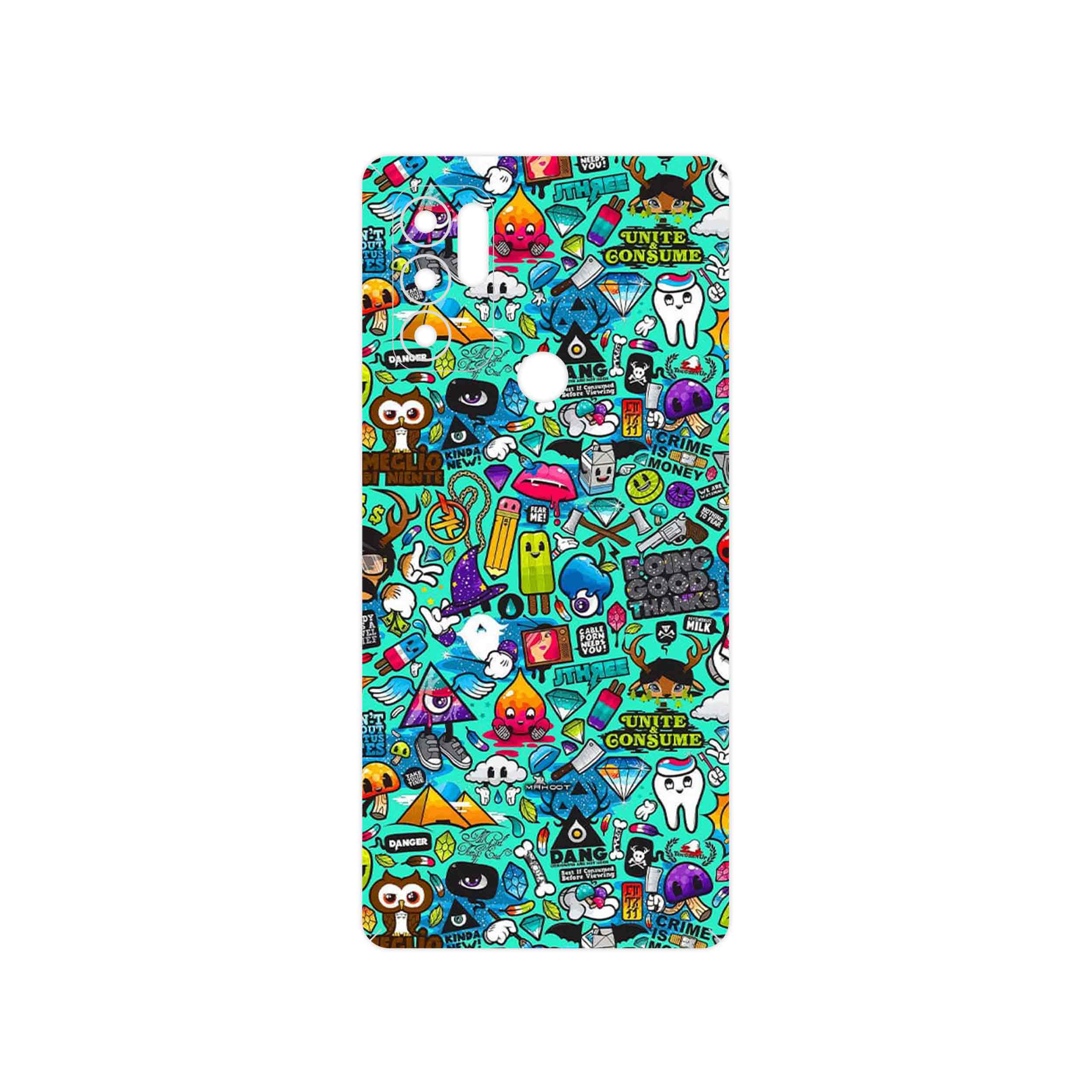 برچسب پوششی ماهوت مدل Collage of Emojis مناسب برای گوشی موبایل موتورولا Moto G60S