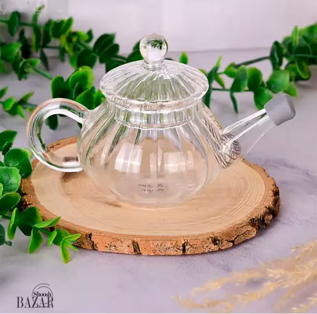 قوری زعفران پیرکس خطی یونیک کد 7933