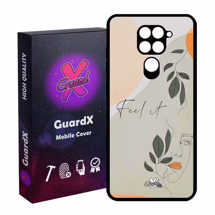 کاور گارد ایکس طرح دختر مدل Glass10387 مناسب برای گوشی موبایل شیائومی Redmi Note 9
