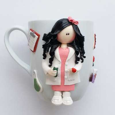 ماگ مدل دختر عروسکی D365