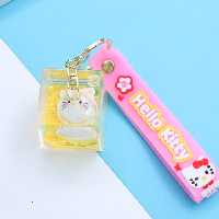 سرکلیدی آکواریومی سیلیکونی کیتی زرد 30981