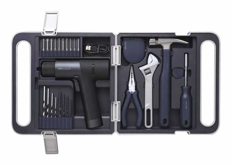جعبه ابزار و دریل شارژی شیائومی HOTO 12V Brushless Electric Drill Toolbox QWDZGJ001 خرید محصولات شیائومی