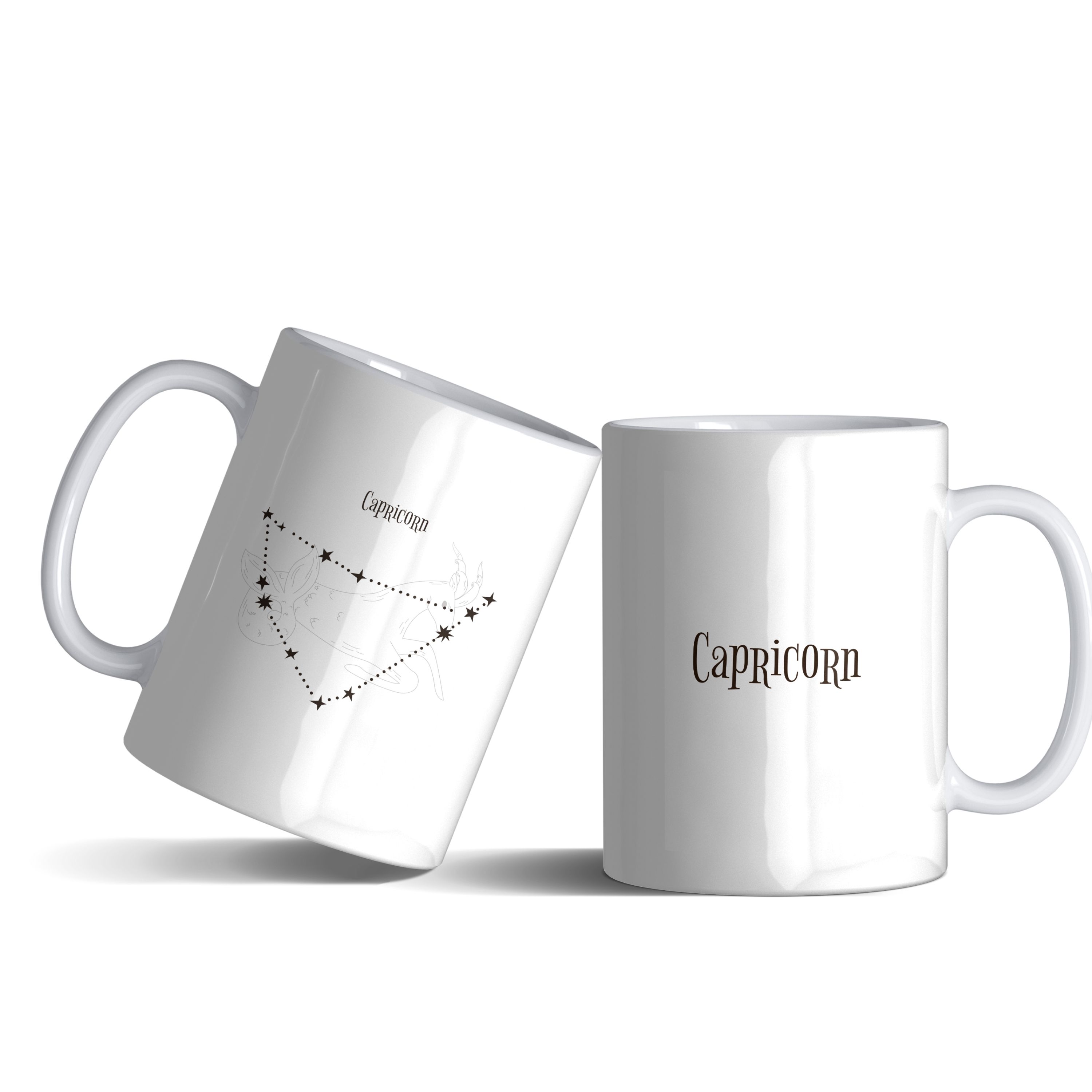 لیوان (ماگ) ماه تولد دی با متن CaPRiCORn