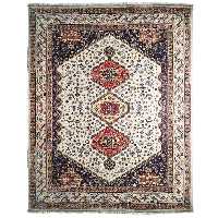 فرش نیمه دستباف پشمی 12متری طرح قشقایی 