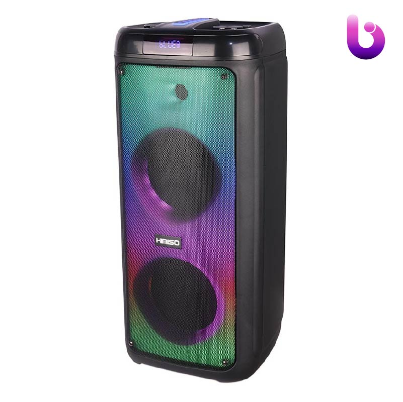 اسپیکر چمدانی بلوتوثی رم و فلش خور Kimiso QS-4219   میکروفون و ریموت کنترل