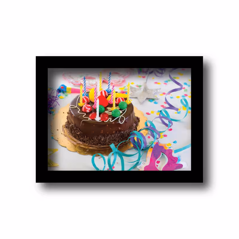 تابلو مدل مناسبتی طرح هدیه تولد -1km-Happy Birthday | دنیای قاب