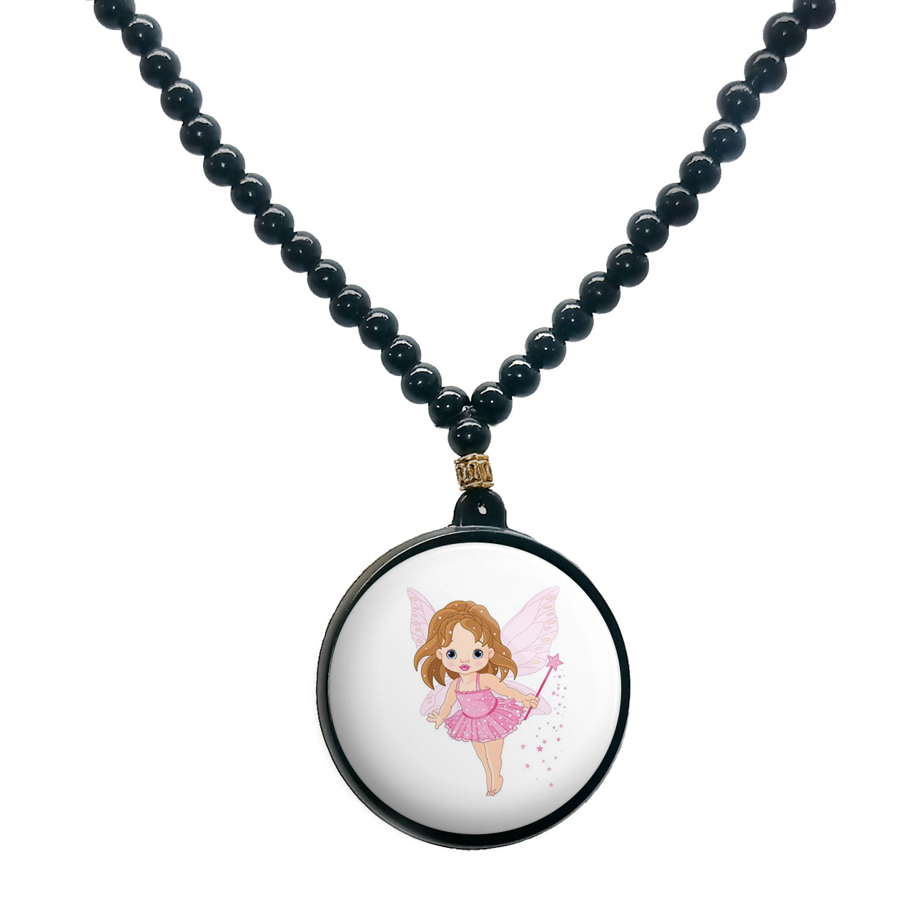 گردنبند پرمانه طرح بامزه و ناز کد pmd.4803 مدل دو طرفه