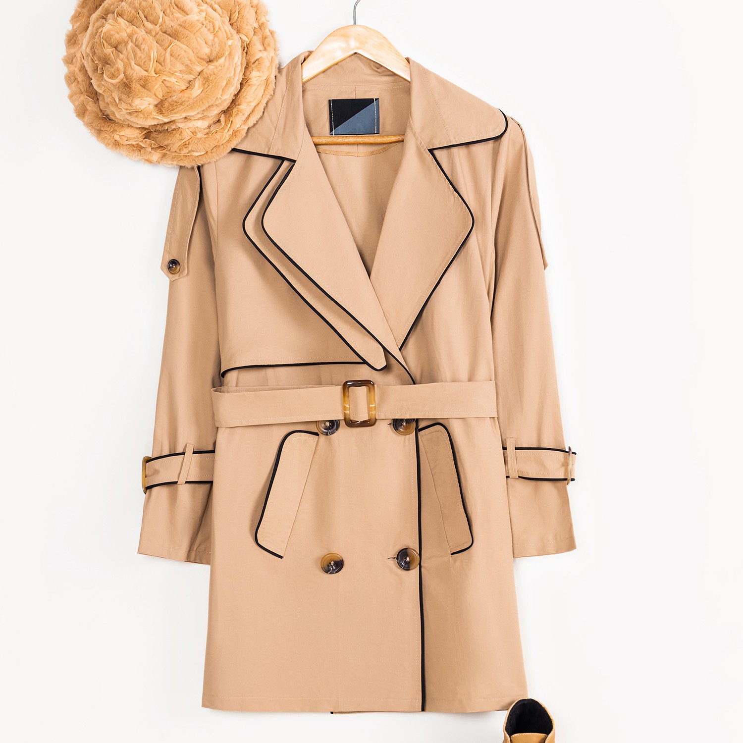 بارانی زنانه کتان فری سایز(تا42گاها44)