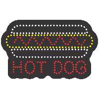 تابلو ال ای دی آیاز طرح هات داگ کد 284