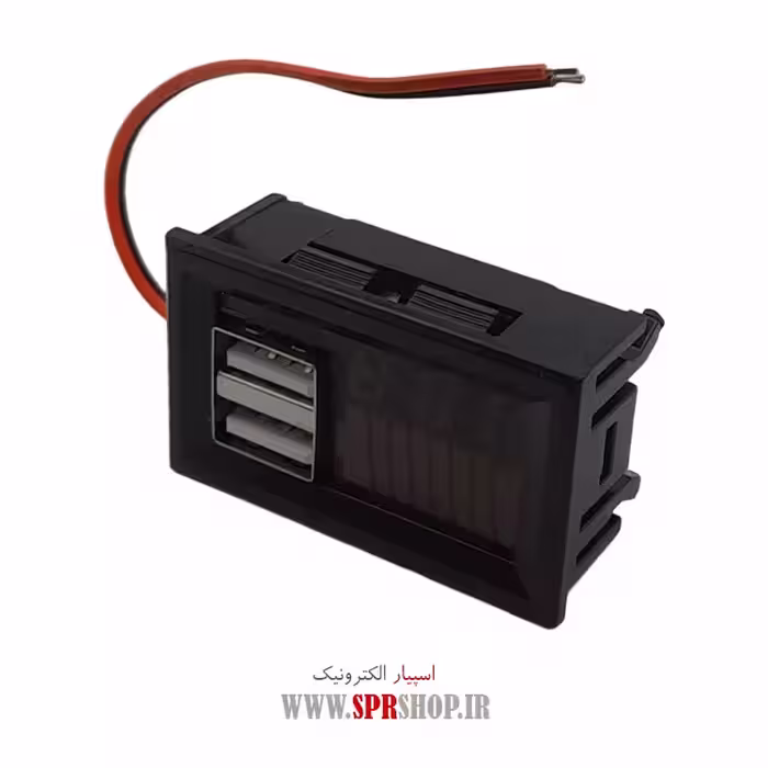 ماژول نمایش شارژ باتری 12-60 ولت رو پنلی  نمايش ولتاژ   USB برای شارژ