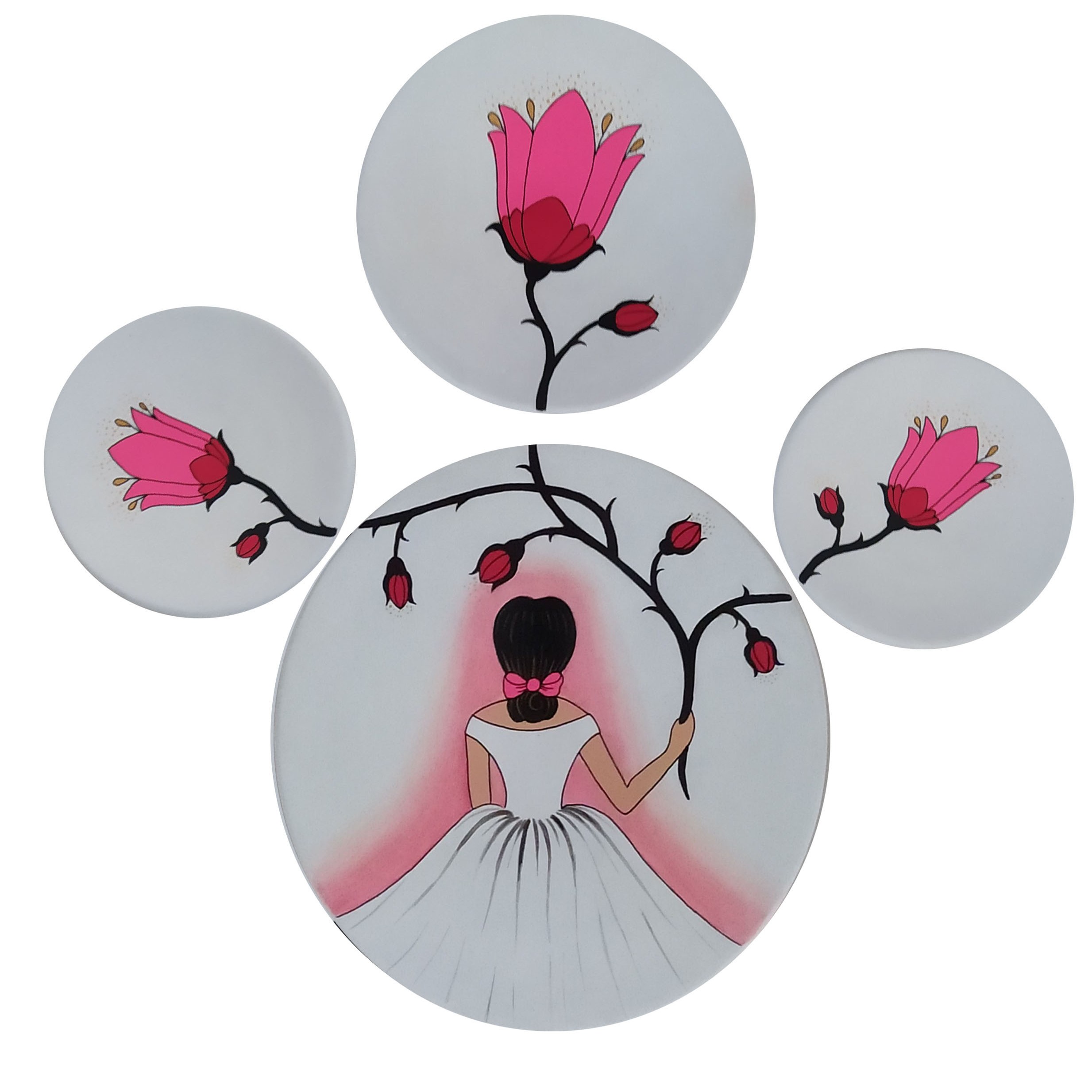 سفال طرح دخترانه