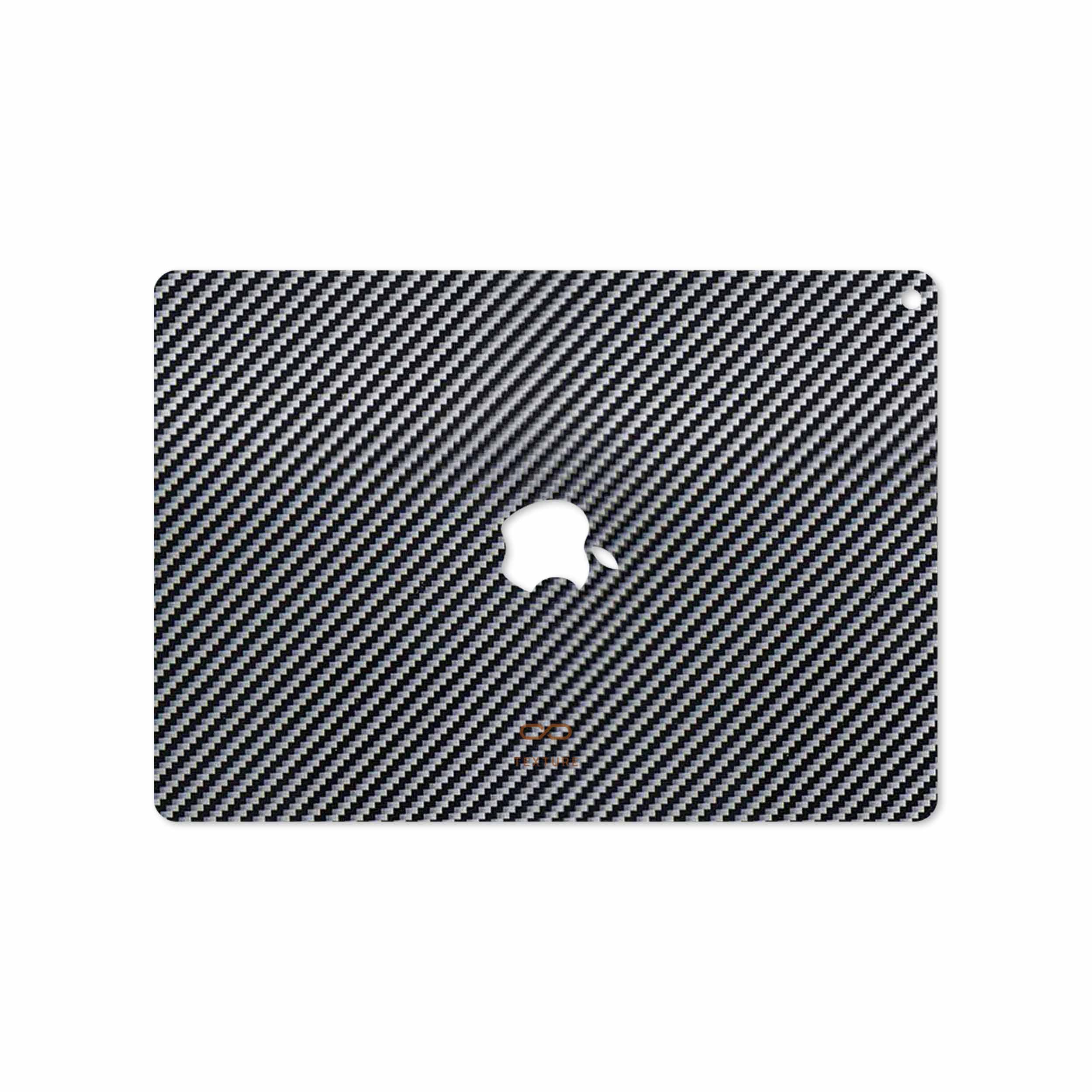 برچسب پوششی ماهوت مدل Glossy-Silver-Fiber مناسب برای تبلت اپل iPad Air 2 2014 A1567