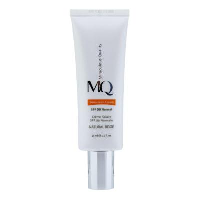 کرم ضد آفتاب رنگی ام کیو مدل NATURAL BEIGE-Normal، حجم 55 میلی‌لیتر