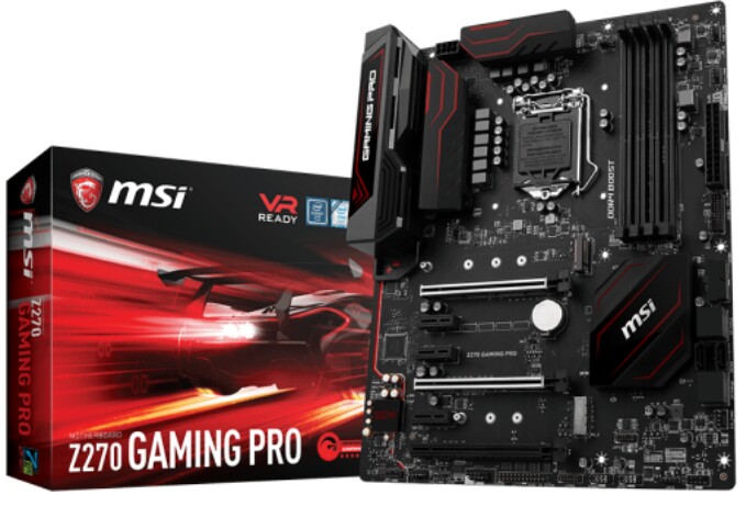 مادربرد ام اس آی مدل زد 270 گیمینگ پرو