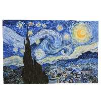 تابلو نقاشی طرح شب پر ستاره کد 13