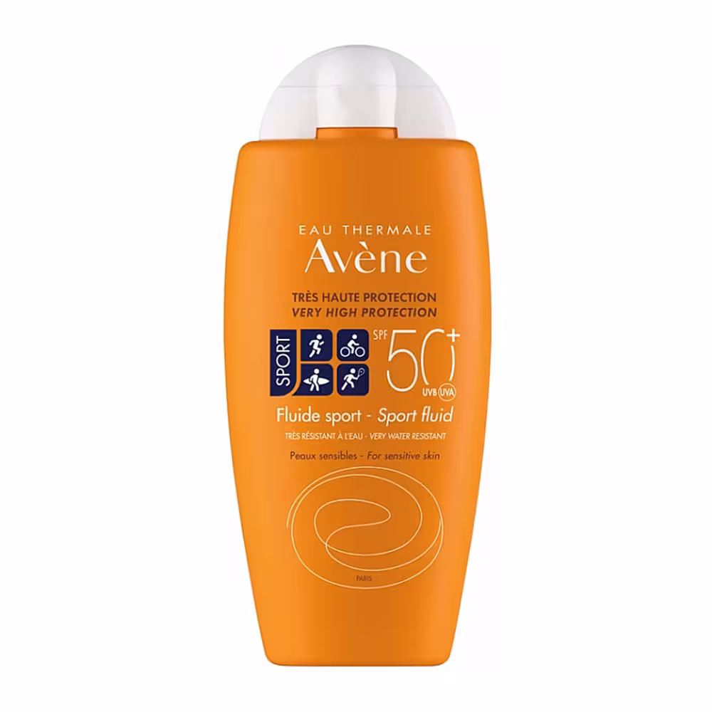 ضد آفتاب بی رنگ SPF50 فلوئید اسپرت اون Avène | اصل فرانسه | 100ml