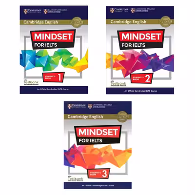 کتاب Cambridge English Mindset For IELTS اثر جمعی از نویسندگان انتشارات کمبریج 3 جلدی 