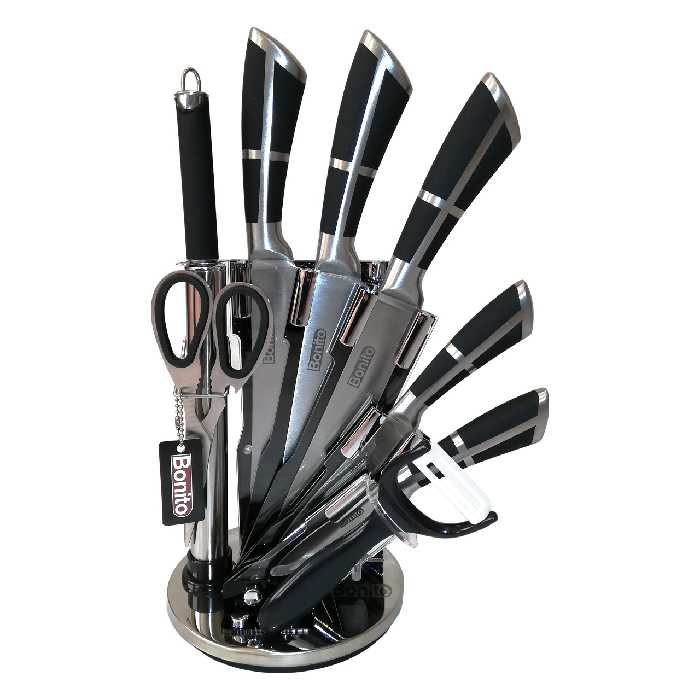 چاقو آشپزخانه 9 پارچه بونیتو کد 806