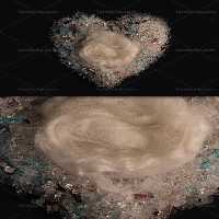 بک دراپ عکاسی نوزادی قلبی | گرافیک با طعم تربچه