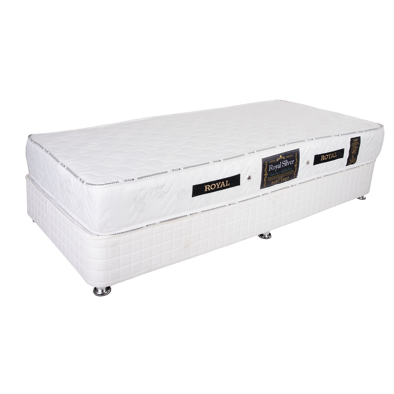 تخت خواب یک نفره رویال کد V102 همراه تشک