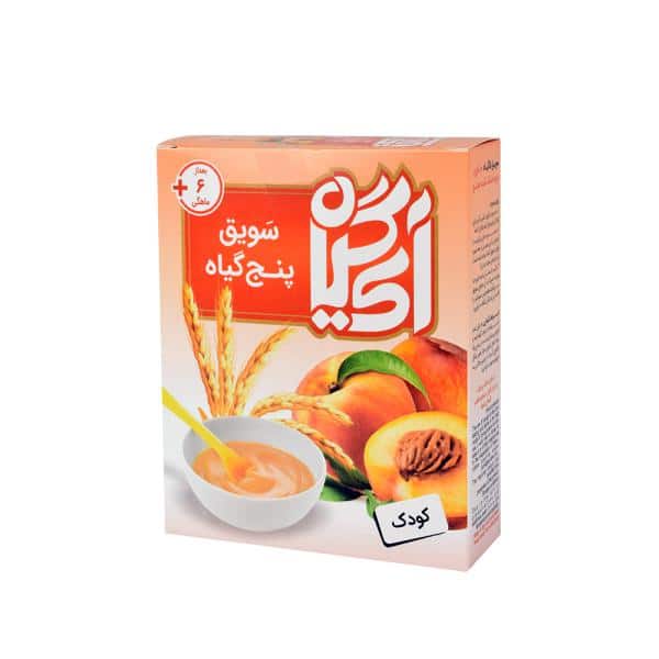 سویق پنج گیاه کودک هلو 200 گرمی