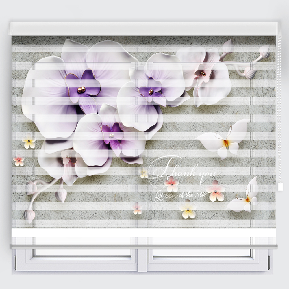 پرده زبرا مدل TD-45 سایز 160x180 سانتی متر