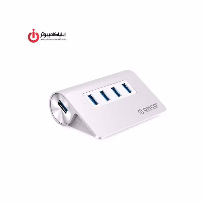 هاب ارگونومیک آداپتوری چهار پورت USB3.0 برند اوریکو مدل M3H4-V1-PRO