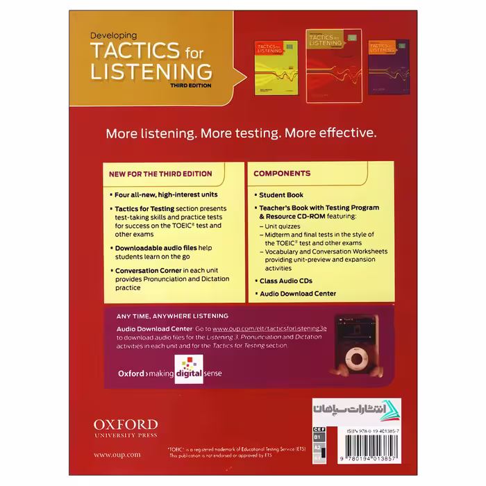 کتاب Tactics for Listening 3rd edition اثر Jack C. Richards انتشارات سپاهان 3 جلدی